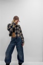 camicia crop flanellata sarah